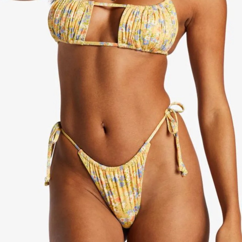 Billabong Floral Yellow Bikini Set